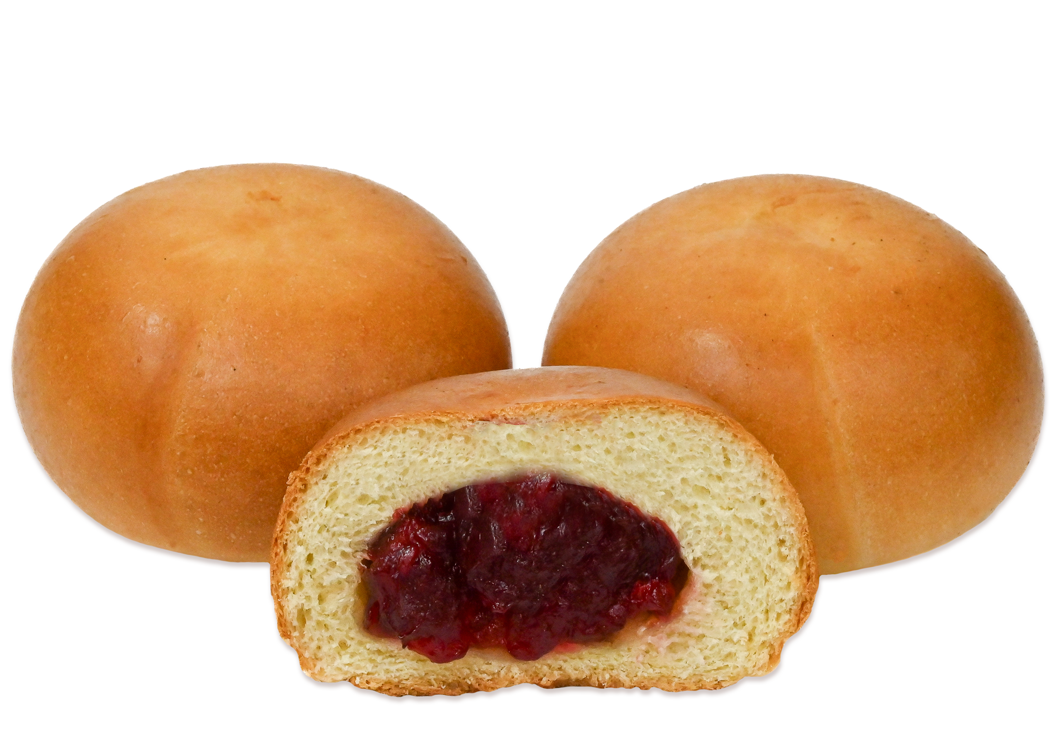 Пышечка с вишнёвой начинкой