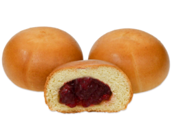 Пышечка с вишнёвой начинкой